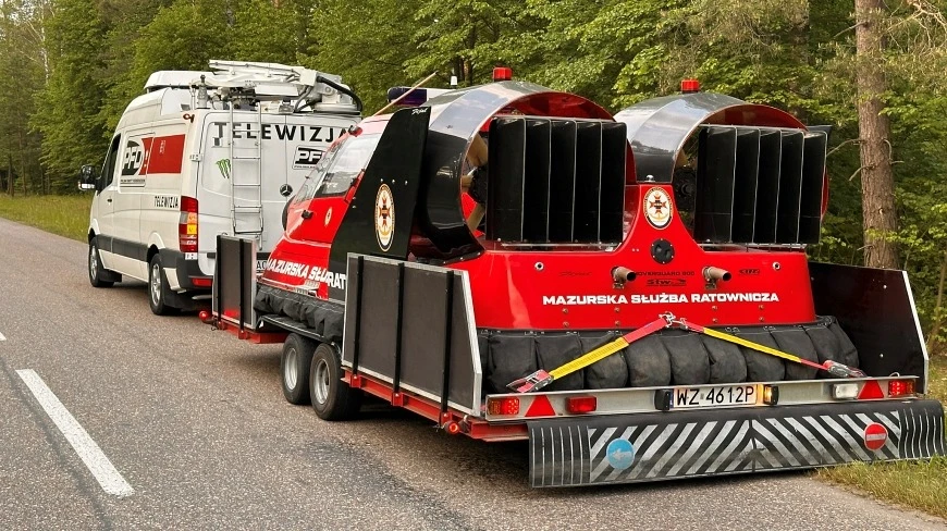 Poduszkowiec ratowniczy pojawi się na mazurskich jeziorach