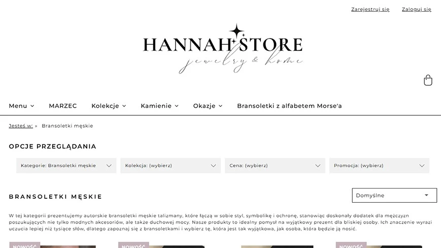 Bransoletki męskie - Sklep Hannah Store