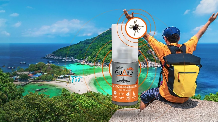 Bezpieczne repelenty na komary, meszki i kleszcze Moskito Guard pozwalają na wypoczynek nad jeziorem bez zmartwień