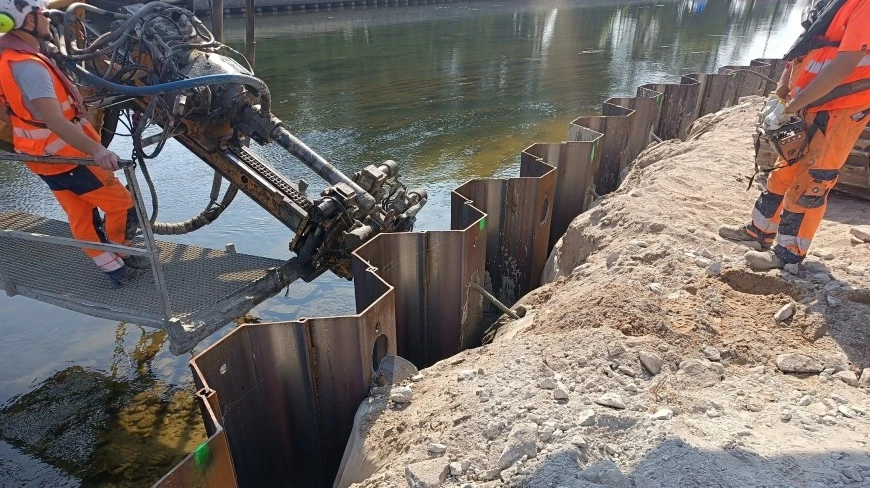 Pisz wzmacnia nabrzeże. Inwestycja hydrotechniczna nabiera tempa