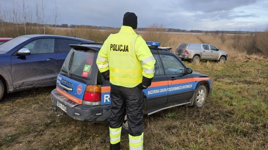 Intensywne poszukiwania zaginionego wędkarza na Mazurach