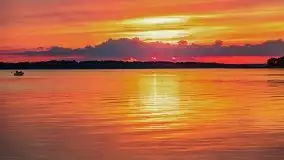 Zachód nad jeziorem Kisajno, sierpień 2021 r. - zdjęcie 15