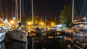 Noc w porcie Keja w Węgorzewie, sierpień 2021 - zdjęcie 5