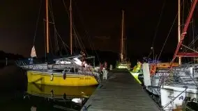 Zdjęcia nocne portu w Wierzbie przy jeziorze Bełdany - zdjęcie 27