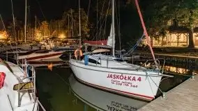 Zdjęcia nocne portu w Wierzbie przy jeziorze Bełdany - zdjęcie 16