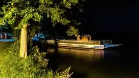 Zdjęcia nocne portu w Wierzbie przy jeziorze Bełdany - zdjęcie 25