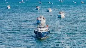 Wąskie żeglarskie gardło na Mazurach, jezioro Kirsajty - zdjęcie 5