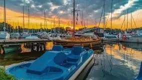 Wschód słońca w Stanicy Wodnej Stranda, sierpień 2021 r. - zdjęcie 4