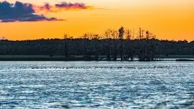 Zachód słońca nad jeziorem Kirsajty, wrzesień 2021 r. - zdjęcie 17