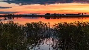 Zachód słońca nad jeziorem Kruklin, piękne te wrześniowe Mazury - zdjęcie 1