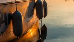 Ognisty zachód przy porcie Ognisty Ptak, jezioro Święcajty - zdjęcie 32