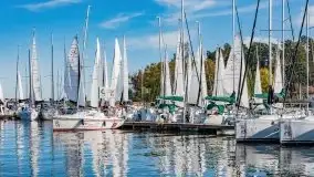 Suszenie żagli nad jeziorem Niegocin, Wilkasy - zdjęcie 23