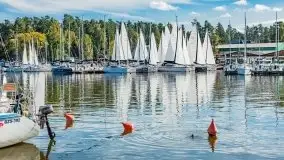 Suszenie żagli nad jeziorem Niegocin, Wilkasy - zdjęcie 14