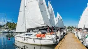 Suszenie żagli nad jeziorem Niegocin, Wilkasy - zdjęcie 41