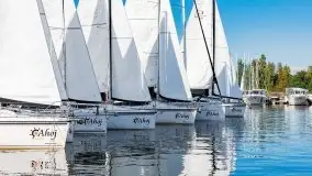 Suszenie żagli nad jeziorem Niegocin, Wilkasy - zdjęcie 47