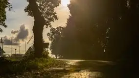 Zachód słońca nad jeziorem Dobskim, wrzesień 2021 r. - zdjęcie 30