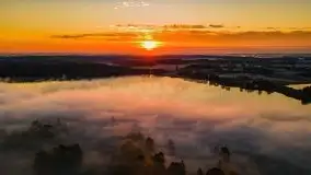 Październikowy wschód słońca, mgły i szron - zdjęcie 67