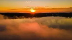 Październikowy wschód słońca, mgły i szron - zdjęcie 11