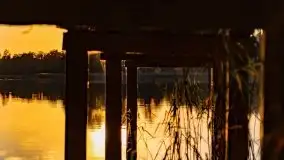 Zachód słońca nad jeziorem Krzywa Kuta - zdjęcie 17