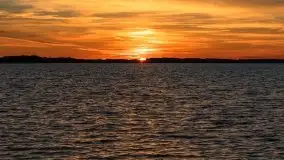 Zachód słońca nad jeziorem Dargin, październik 2021 - zdjęcie 8