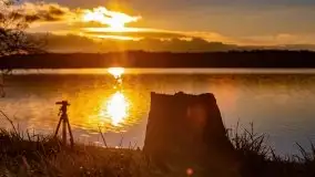 Listopadowy zachód słońca nad jeziorem Tałty, Skorupki - zdjęcie 21