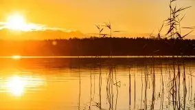 Listopadowy zachód słońca nad jeziorem Tałty, Skorupki - zdjęcie 9