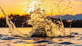 Zachód słońca nad jeziorem Tajty, widoczny z Pięknej Góry - zdjęcie 29