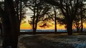 Zachód słońca nad jeziorem Święcajty, grudzień 2021 r. - zdjęcie 21