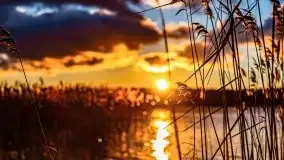 Grudniowy zachód słońca nad jeziorem Kisajno 2021 - zdjęcie 9