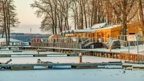 Zimowy wschód i południe w Strandzie nad jeziorem Kisajno - zdjęcie 17