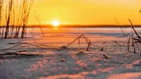 Wschód słońca nad jeziorem Łabap w Radziejach - zdjęcie 14