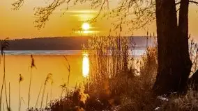 Styczniowy zachód słońca nad jeziorem Święcajty, 2022 r. - zdjęcie 41