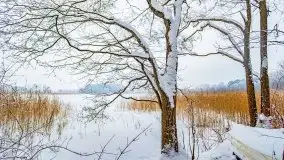 Księżycowy Dworek i jezioro Siercze w okowach zimy - zdjęcie 8