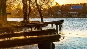 Wschód słońca nad jeziorami Boczne i Niegocin, styczeń 2022 r. - zdjęcie 48