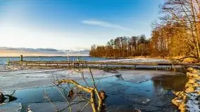 Styczniowe słońce, jezioro Dargin i kra... - zdjęcie 23