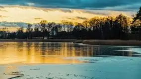 Zachód słońca nad jeziorem Bocznym, styczeń 2022 - zdjęcie 4