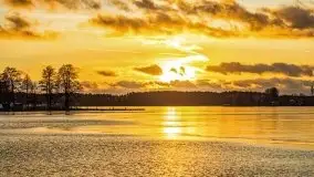 Zachód słońca nad jeziorem Bocznym, styczeń 2022 - zdjęcie 43