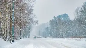 Zimowe widoki, pomiędzy Giżyckiem a Wilkasami - zdjęcie 6
