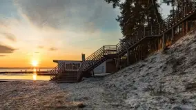 Wschód słońca nad jeziorem Niegocin w Wilkasach - zdjęcie 4