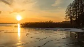 Wschód słońca nad jeziorem Niegocin w Wilkasach - zdjęcie 22