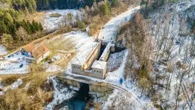 Jaz walcowy na kanale mazurskim, śluza Guja Piaski - zdjęcie 35