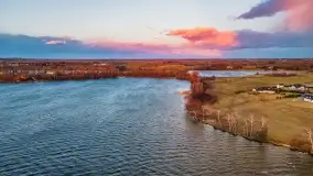 Zachód słońca nad jeziorem Niegocin, Bystry, luty 2021 - zdjęcie 23