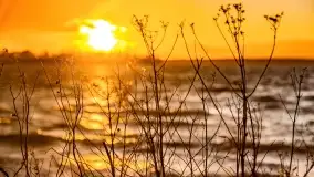 Zachód słońca nad jeziorem Niegocin, Bystry, luty 2021 - zdjęcie 20