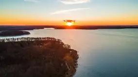 Jezioro Kisajno po zachodzie słońca, luty 2022 r. - zdjęcie 17