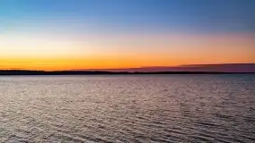 Jezioro Kisajno po zachodzie słońca, luty 2022 r. - zdjęcie 6