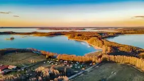 Zachód słońca nad jeziorem Kirsajty, marzec 2022 r. - zdjęcie 6