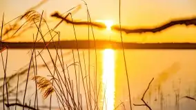 Zachód słońca nad jeziorem Kirsajty, marzec 2022 r. - zdjęcie 29