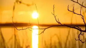 Zachód słońca nad jeziorem Kirsajty, marzec 2022 r. - zdjęcie 25