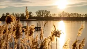 Zachód słońca nad jeziorem Harsz w Harszu - zdjęcie 5