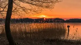 Marcowy zachód słońca nad jeziorem Kisajno - zdjęcie 18